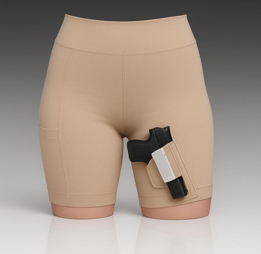 Ladies inner thigh shorts holster