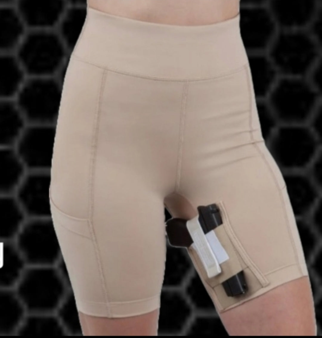Ladies inner thigh shorts holster
